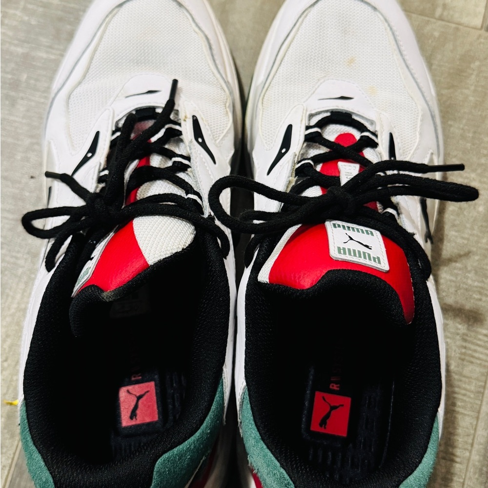 Puma Red and White Athletic Shoes